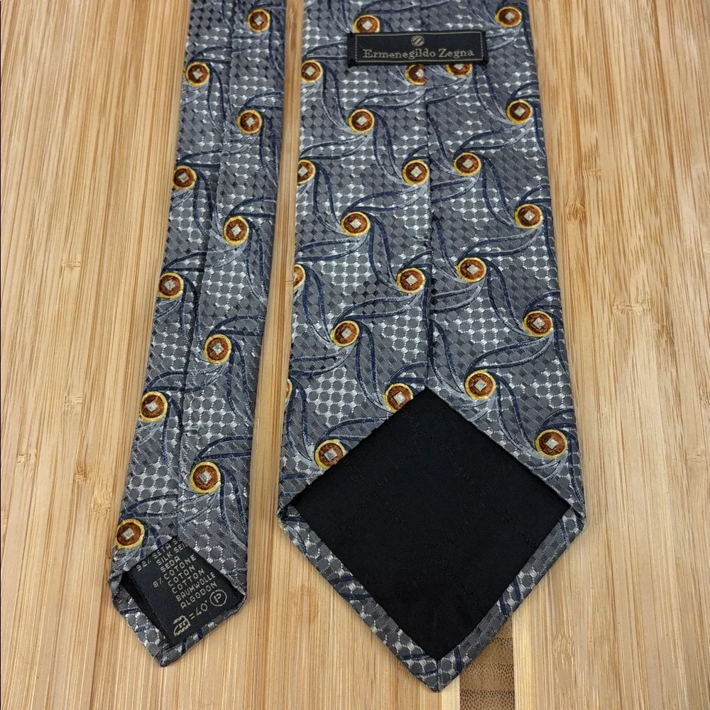 Ermenegildo Zegna Men's Silk‎ Neck Tie Geometric